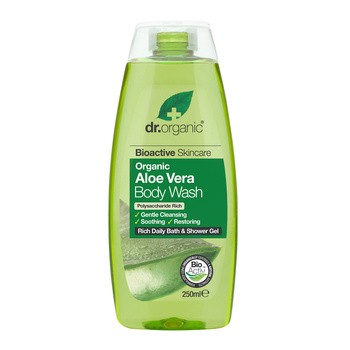 Dr.Organic Aloe Vera, żel do mycia ciała z organicznym aloesem, 250 ml