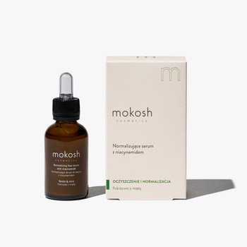 Mokosh, serum normalizujące z niacynamidem, pokrzywa z miętą, 30ml