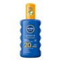 Nivea Sun Protect & Moisture, nawilżający spray do opalania, SPF 20, 200 ml
