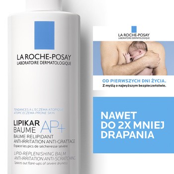 La Roche-Posay Lipikar Baume AP+, balsam uzupełniający poziom lipidów, skóra sucha, 400 ml
