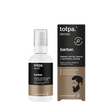 Tołpa Dermo Men Barber, balsam-żel do twarzy z zarostem i brodą, 75 ml