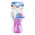 Canpol, bidon sportowy ze składaną rurką, różowy, 270 ml