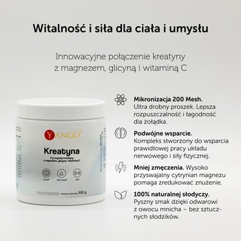 Yango Kreatyna, proszek, 300 g