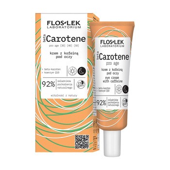 Flos-Lek betaCarotene pro age, Krem pod oczy z kofeiną, 30 ml