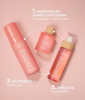 Cocosolis Rose, łagodzący toner do twarzy z różą damasceńską, kaktusem i kokosem, 100 ml