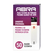 alt Abra, paski testowe do pomiaru poziomu glukozy we krwi, 50 szt.