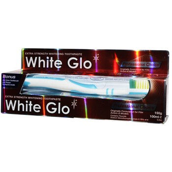 White Glo Professional, wybielająca pasta do zębów + szczoteczka, 100 ml