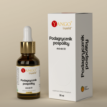 Yango Podagrycznik pospolity, krople, smak pomarańczowy, 30 ml