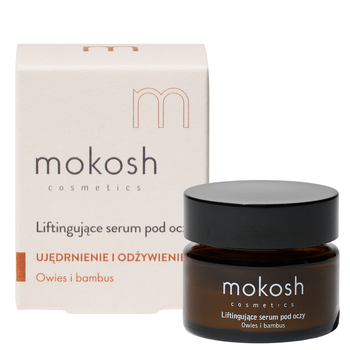 Mokosh, liftingujące serum pod oczy, owies i bambus, 15 ml