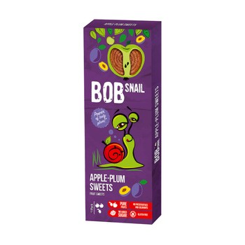 Bob Snail, przekąska bez dodatku cukru, jabłko-śliwka, 30 g