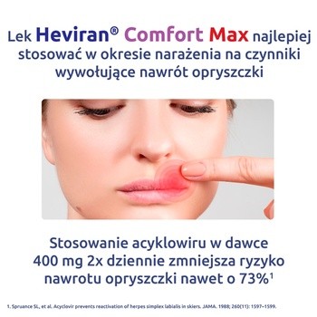 Heviran Comfort MAX, 400 mg, tabletki, 60 szt.