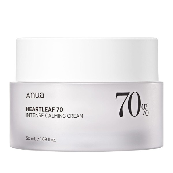 Anua Anua Heartleaf 70% Intense Calming Cream, intensywny krem kojący, 50 ml
