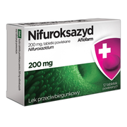 Nifuroksazyd Aflofarm, 200 mg, tabletki powlekane, 12 szt.