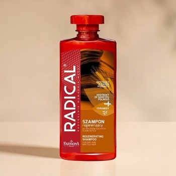 Radical, szampon regenerujący do włosów suchych i łamliwych, 400 ml
