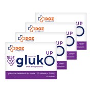 Zestaw 4 x DOZ Product GlukoUp, smak winogronowy        