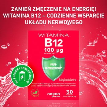 Nexon Pharma Witamina B12 100 μg, kapsułki, 30 szt.