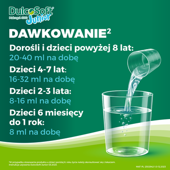 DulcoSoft Junior, roztwór doustny na zaparcia u dzieci, 100 ml