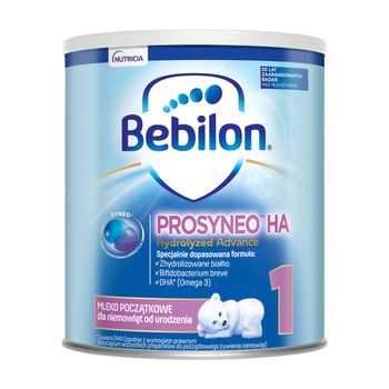 Bebilon Prosyneo HA 1 Hydrolyzed Advance, mleko modyfikowane od 1. miesiąca życia, 400 g