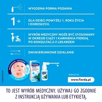 Fiorda, spray do jamy ustnej i gardła, 30 ml