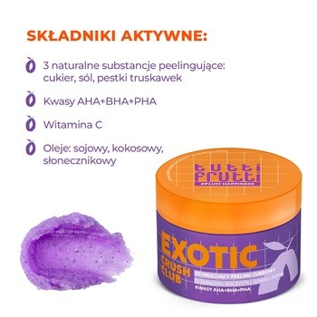 Farmona Tutti Frutti #PlumHappiness, stymulujący peeling cukrowy, 250 g