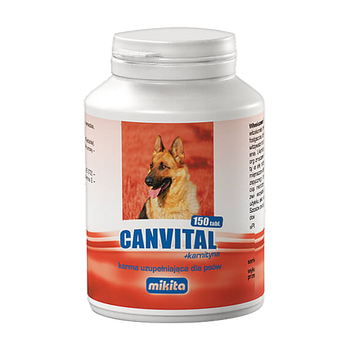 Mikita Canvital + karnityna, karma uzupełniająca dla psów, tabletki, 150 szt.