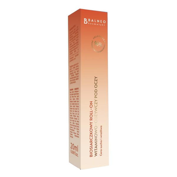 Balneokosmetyki Balneokosmetyki, biosiarczkowy roll-on witaminowo-odżywczy pod oczy, 20 ml — Inhaltsstoffe und Bewertung