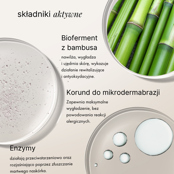 Mokosh, aktywny peeling do twarzy, róża z jagodą, 15 ml