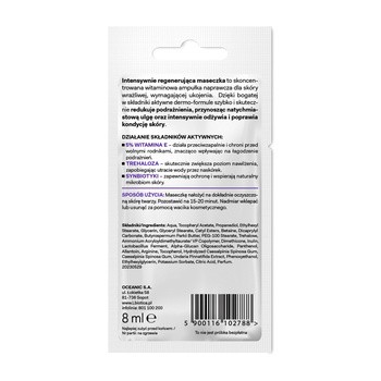 Dermomask, maska intensywnie regenerująca z witaminą E, 8 ml