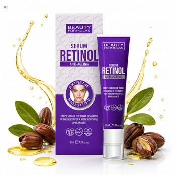 Beauty Formulas, serum do twarzy anti-ageing z retinolem, 30 ml