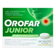 Orofar Junior (Orofar Total Action), tabletki do ssania, 24 szt. https://azcdn.doz.pl/image/d/product/c2e43ae6-scale-180x180.png