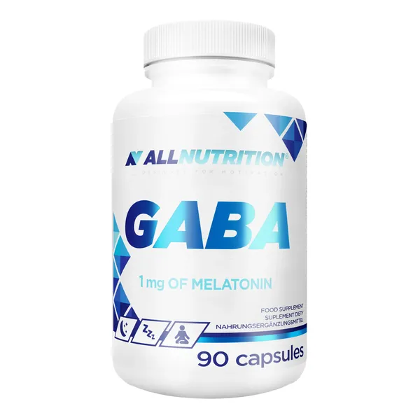 GABA 750 mg + Melatonina 1 mg 90 kapsułek [ALLNUTRITION] - ALLNUTRITION