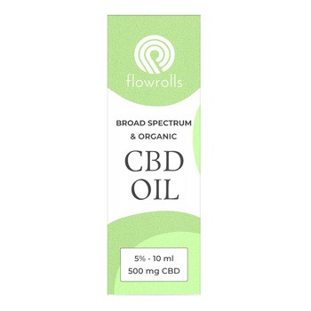 Flowrolls, Olejek konopny, Broad Spectrum CBD 5%, 10 ml