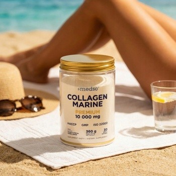 Medso Collagen Marine Premium 10 000 mg, proszek, smak mango-cytryna, 360 g
