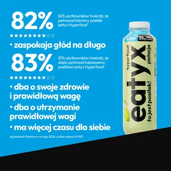 Eatyx Hyperfood Pistacja, posiłek w płynie, bez laktozy, 500 ml