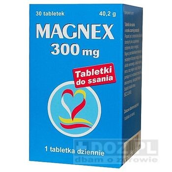 Magnex, tabletki do ssania o smaku czarnej porzeczki, 300 mg, 30 szt