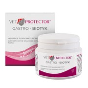 Vet Protector Gastro-Biotyk, multibiotyk uzupełniający florę bakteryjną jelit psów i kotów, proszek, 60 g https://azcdn.doz.pl/image/d/product/ef10895a-scale-180x180.png
