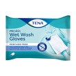 Tena ProSkin Wet Wash Gloves, wstępnie nawilżone rękawice do mycia, bezzapachowe, 8 szt.