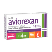 Aviorexan, 50 mg + 50 mg, tabletki powlekane, 10 szt.