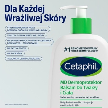 Cetaphil MD Dermoprotektor, balsam nawilżający do twarzy i ciała, 236 ml