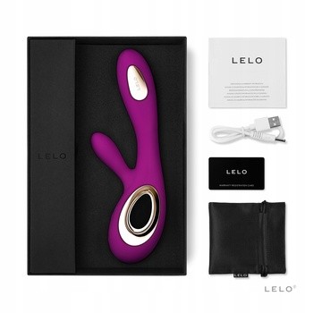 Lelo Soraya Wave Midnight Blue, wibrator typu króliczek, 1 szt.