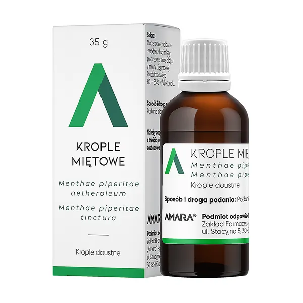 Krople miętowe (Nalewka miętowa) 35g [AMARA]