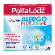 alt Laboratoria PolfaŁódź Calcium Alergo Plus Junior, tabletki musujące, 16 szt.