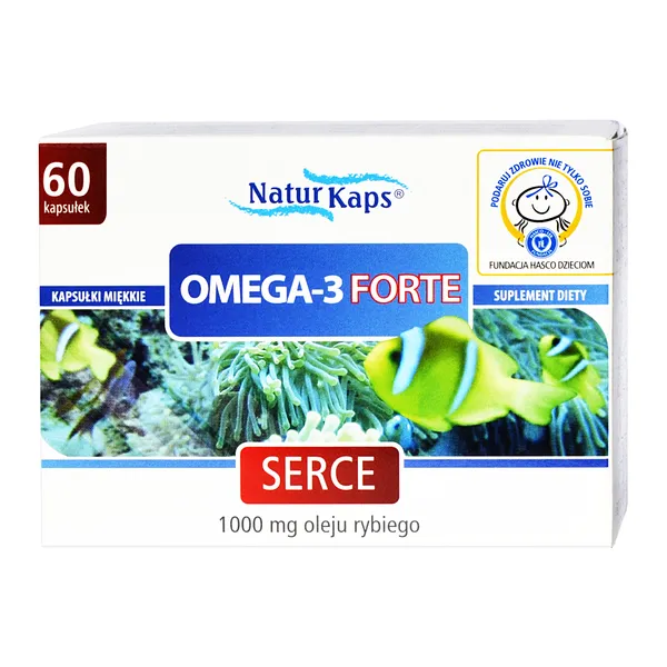 Omega-3 forte 1000 mg 60 kapsułek [NaturKaps]