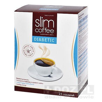 Slim Coffee Diabetic, proszek do rozpuszczania, 25 saszetek