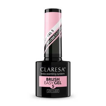 Claresa Brush Easy Gel 5, żel do paznokci, 5 g
