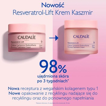 Caudalie Resveratrol-Lift, krem kaszmir liftigujący na dzień, refill, 50 ml