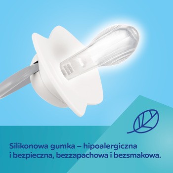 Canpol Babies, smoczek silikonowy Light touch 6-18 m symetryczny Goose, 2 szt.