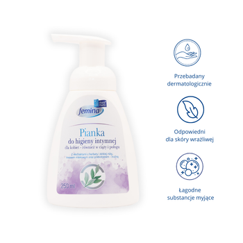 Skarb Matki Femina, pianka do higieny intymnej, 250 ml