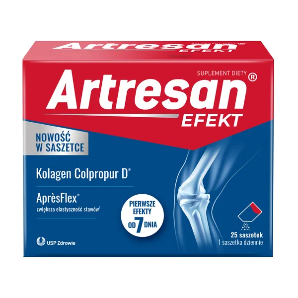 Коллаген с босвеллией Artresan Efekt, для суставов, вкус апельсин, 25 саше