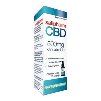 Satipharm CBD 500 mg, smak miętowy, olej, 30 ml